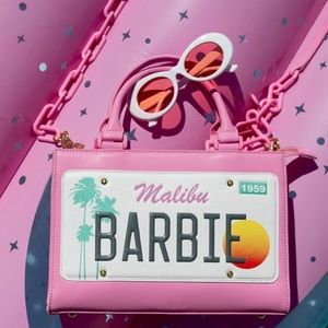 Barbie Loungefly purse with pin